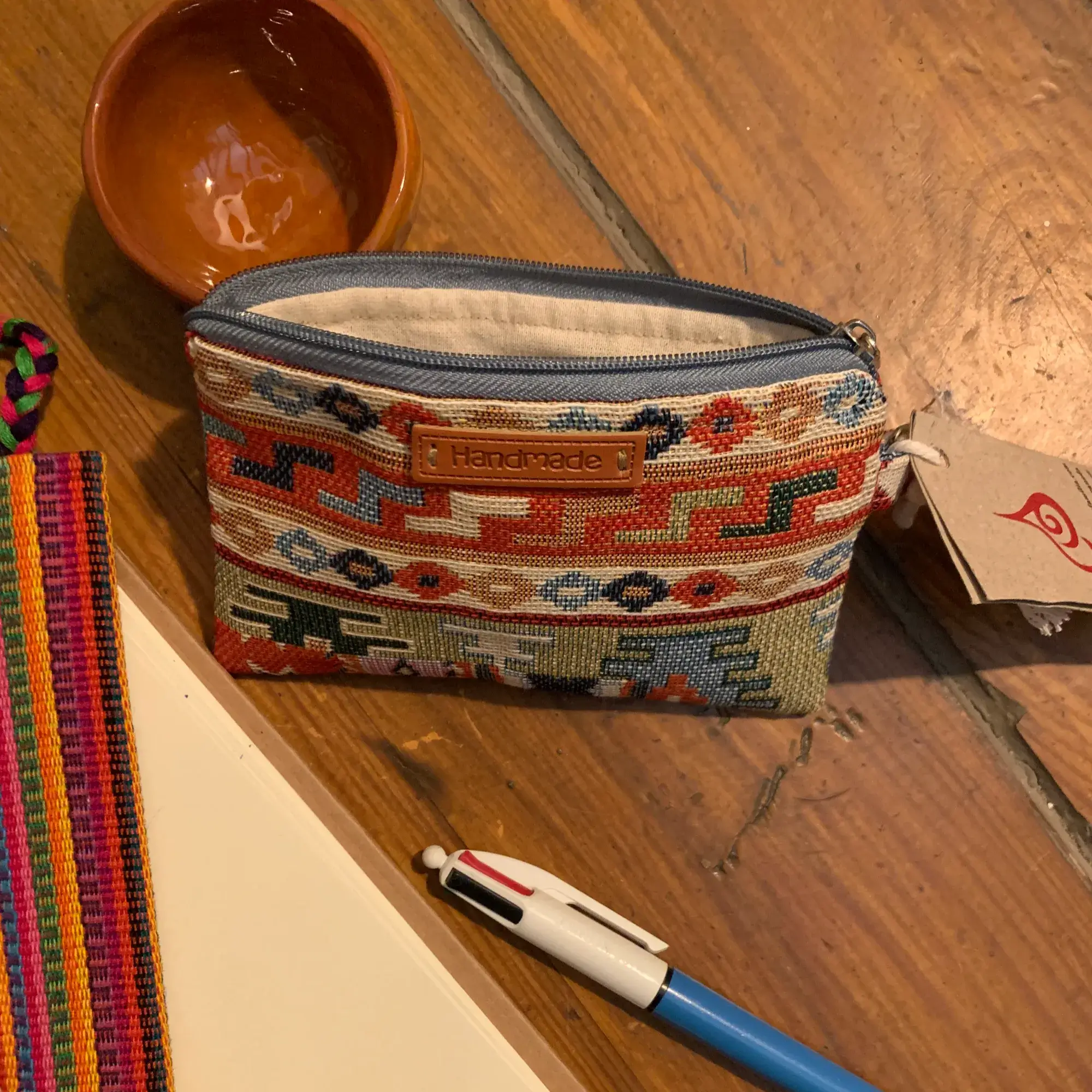 Monederos de algodón con una cremallera