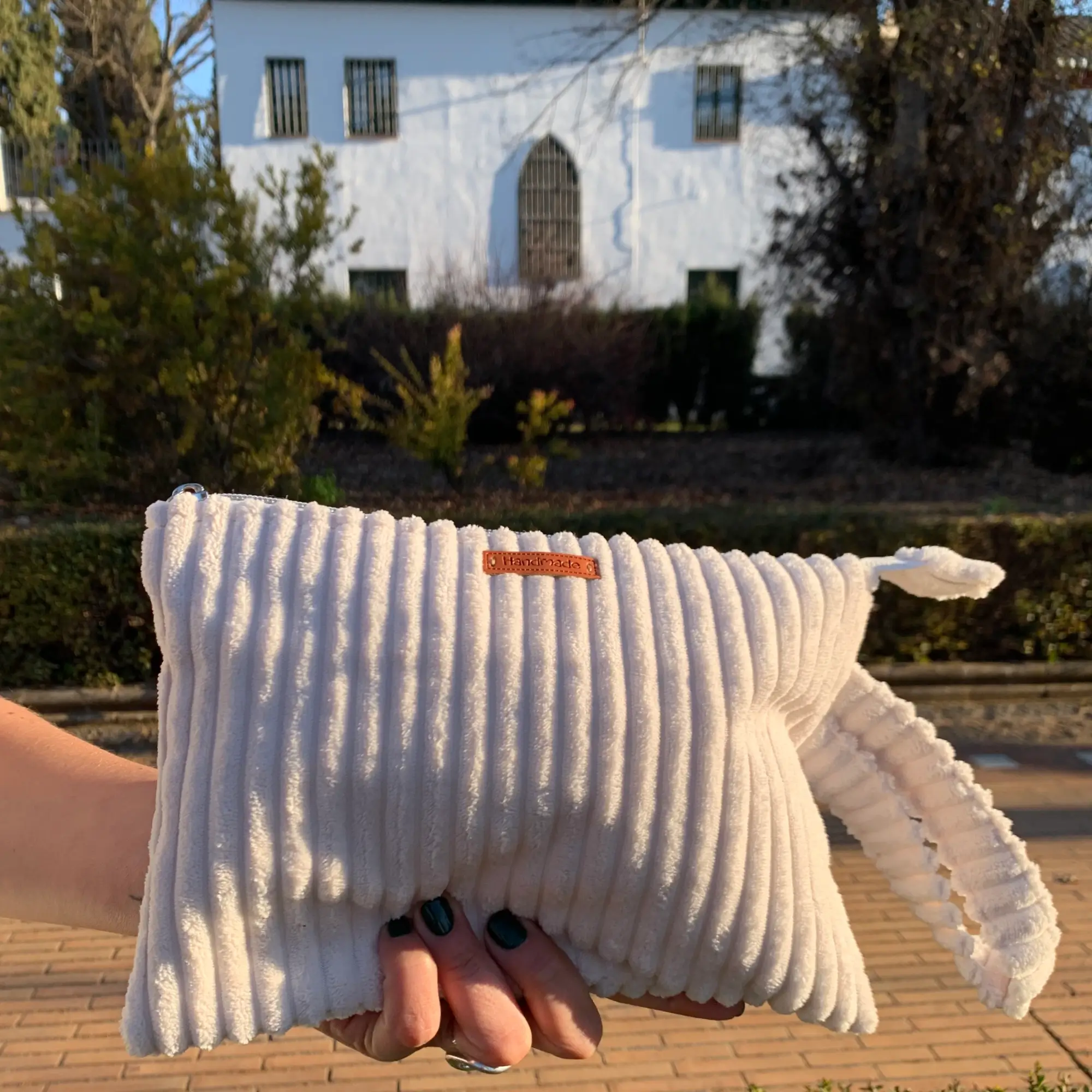 Bolso de mano de pana extrasuave